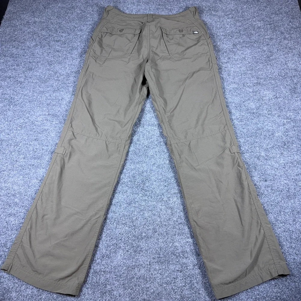 The North Face Mens Hiking Pants Olive Green Cargo Outdoor Trousers 32x31